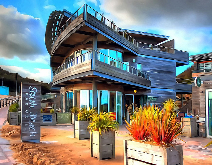 Salty's, formerly the South Beach Bar Grill, Water's Edge, South Beach, Tenby